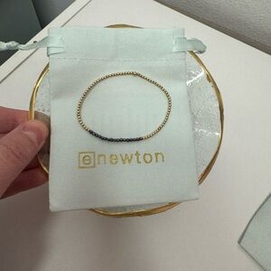 Enewton Gold and gunmetal Beaded Bracelet